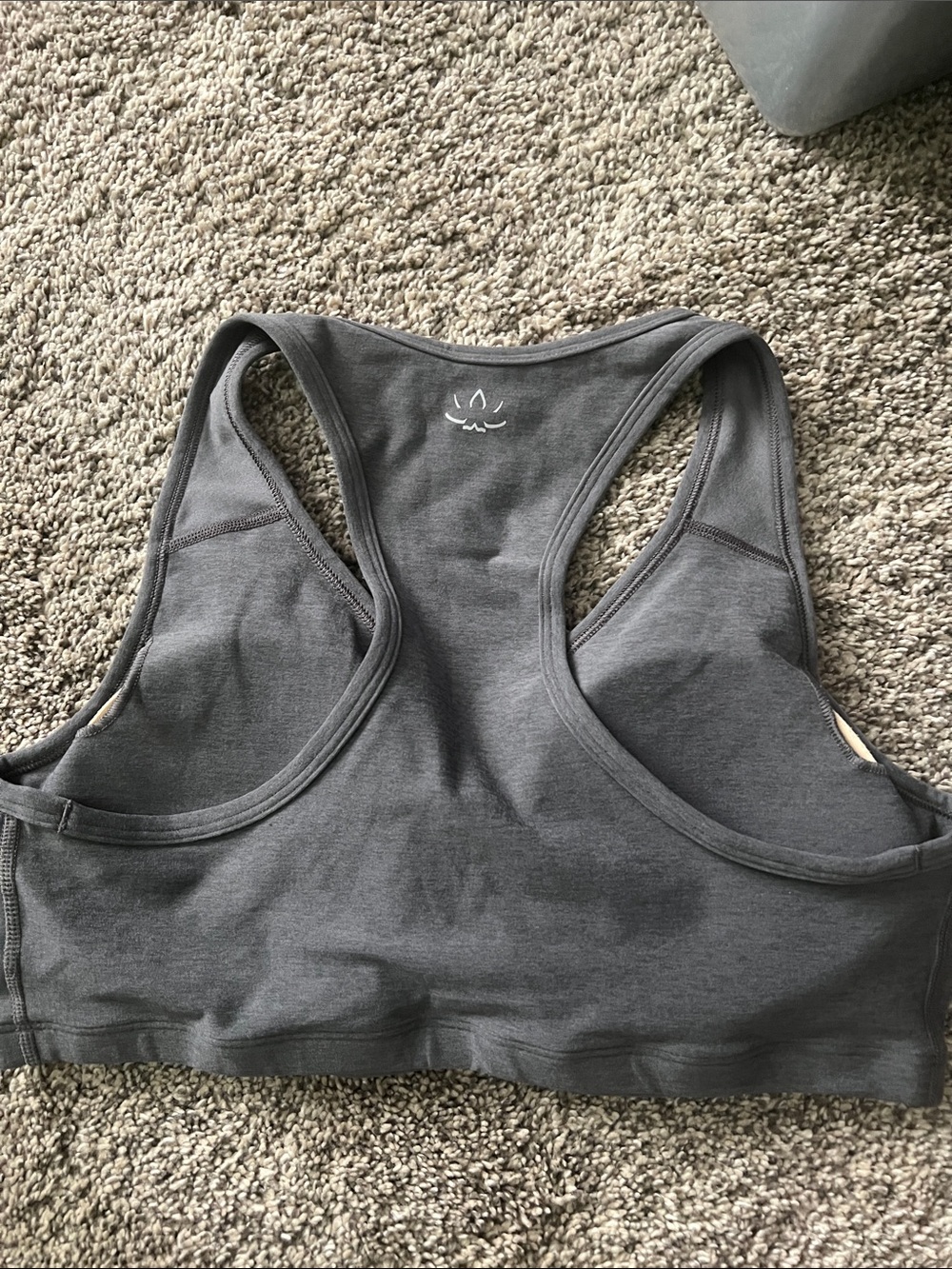 Beyond Yoga Spacedye Lift Your Spirits Bra - Heather Gray - Picture 5 of 5